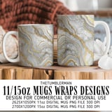 Gold Marble Tumbler Design, Digital Paper, Watercolor Flower Backgrounds, Floral Junk Journal Pages, Printable tumbler png, Digital thumbnail 4