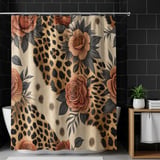 Digital Pattern, Leopard Print, Floral, Rose, Seamless Pattern, Digital Bundle, Fabric Design, Tumbler Wrap Design, Sublimation Design thumbnail 12