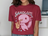Saxolotl Axolotl Saxophone Graphic T-Shirt thumbnail 12