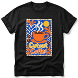 Cutout Coffee ~ Comfort Colors Premium Tee thumbnail 1