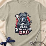 Proud Pit Bull Dad Tee | Pit Bull Dad Shirt | Pittie Dad Gift | Dog Dad Apparel thumbnail 4
