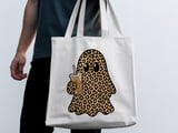 Leopard Ghost Iced Coffee Tote Bag thumbnail 10
