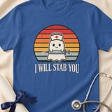 I Will Stab You Nurse Ghost Tee thumbnail 8