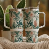 Digital Pattern, Tropical Leaves, Arches Digital Bundle, Watercolor Illustration, Digital Download, Floral Design, Palm Trees Digital thumbnail 11