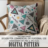 Retro Pop Geometric Digital Design Size Bundle Png thumbnail 5