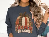 Pumpkin Season Tee or Sweatshirt, Faux Patchwork Design thumbnail 21