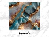 20 oz Skinny Tumbler Wrap Sublimation Design, Blue Gold Agate Straight and Tapered Wrap png, Digital Tumbler, Instant Download thumbnail 4