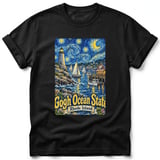 Gogh Ocean State ~ Comfort Colors Premium Tee thumbnail 1