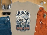 Jonah Had One Job T-Shirt, Funny Christian Humor Tee, Vintage Bible Story Apparel, Religious Faith Nautical Graphic Shirt Gift thumbnail 6