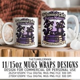 Whimsical Cats Potion Makers Digital Mug Wrap thumbnail 1