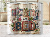Namast'ay in Bed Tumbler Sublimation PNG Digital Download, Cozy Boho Shabby Chic Scrapbook 20oz Straight Tapered Design File thumbnail 1