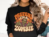 Pretend I'm A Zombie Tee thumbnail 14