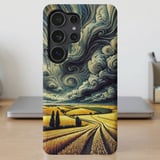 Swirling Sky Wheat Field MagSafe® Phone Case thumbnail 2