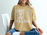 Pickleball Comfort Colors Shirt, Sorry I Can't, I Have Pickleball, Vintage Graphic Tee thumbnail 11