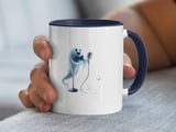 Halloween Mug, Singing Ghost Mug, Spooky Season, Halloween Gifts, Ghost Band, Music Lover, Halloween Party, Cute Cat Mug thumbnail 3