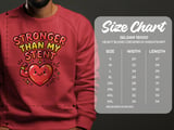 Stronger Than My Stent T-Shirt: Heart Attack Recovery Cardiac Health Awareness Graphic Tee thumbnail 4