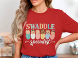 Swaddle Specialist T-Shirt: NICU Neonatal Nurse Tech Baby Nursery thumbnail 3