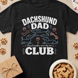 Dachshund Dad Club Tee thumbnail 1