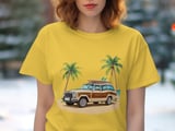 Grand Wagoneer T-Shirt, Beach Vibes Tee, Surfboard Car T-Shirt, Vintage Car Shirt, Summer T-Shirt, Car Lover Gift, Retro Car Tee thumbnail 3