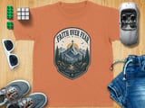 Faith Over Fear Christian Youth T-Shirt | Rustic Mountain Cross Graphic Tee | Inspirational Walk By Faith Religious Top | Spiritual Nature Gift thumbnail 9