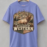 Straight Up Western Elk Tee thumbnail 2