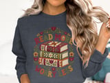 Read More Worry Less Tee or Sweatshirt, Faux Patchwork Design thumbnail 14