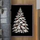 Snowy Christmas Tree Blanket thumbnail 3