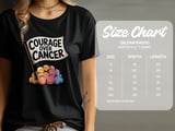 Cancer fighting t-shirt, Courage Over Cancer Tee, Cancer Shirt, Support Cancer Awareness, Cancer Survivor Shirt, Graphic T-Shirt thumbnail 3