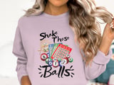 Shake Those Balls Bingo Humor Sweatshirt thumbnail 2