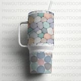 40oz Tumbler Sublimation Wrap, Pastel Pebbles Seamless Design, Distressed Tapered Digital Download, Abstract Texture, Phone Wallpaper thumbnail 4