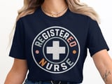 Registered Nurse T-Shirt: Retro RN, Vintage Healthcare Staff, Medical Worker Top thumbnail 7