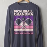 Pickleball Sport-Tek Long Sleeve Tee, Pickleball Grandma Like a Regular Grandma Only Way Cooler, Sun Shield Shirt thumbnail 5