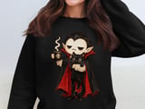 Vampire and Black Cat Coffee Tee or Sweatshirt thumbnail 7