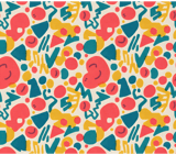 Digital Pattern, Digital Bundle, Abstract Art Print, Seamless Repeat Pattern, Colorful Shapes, Fabric Design, Commercial Use License thumbnail 8
