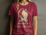 Powered By Cats and Moonlight Tee thumbnail 5