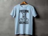 Freedom Is Riding a Bicycle | Tall Bike T-Shirt thumbnail 12