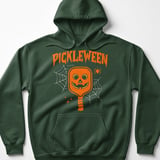 Pickleball Gildan Fleece Hoodie, Pickleween Halloween Pumpkin Paddle Graphic, Cozy Fall Court Pullover thumbnail 5