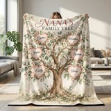 Nana's Family Tree Blanket thumbnail 1