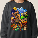 Halloween Ghosts Detective Chase Dog Sweatshirt thumbnail 16