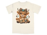 Cute Highland Cow Iced Coffee Tee thumbnail 10