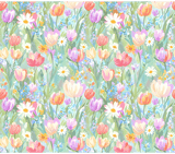 Digital Pattern Bundle, Tulip Flowers, Daisy Flowers, Floral Digital Paper, Watercolor Digital, Seamless Pattern for Commercial Use thumbnail 8