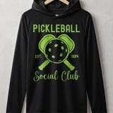 Pickleball Sport-Tek Performance Hood, Pickleball Est. 1984 Social Club Graphic, Lightweight Hoodie thumbnail 1