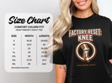 Factory Reset Knee T-Shirt: Total Knee Replacement Recovery, Joint Optimization, Humorous Design thumbnail 11