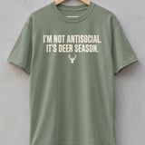 Not Antisocial It's Deer Season Tee thumbnail 6