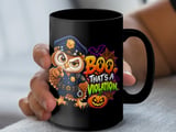 Boo Thats A Violation Police Owl Mug thumbnail 11