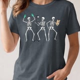 Dancing Skeleton Nurse Tee thumbnail 4