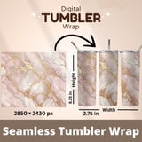 Rose Gold Marble Tumbler, Digital Paper, Floral Backgrounds, Scrapbook Paper, Junk Journal, Tumbler PNG, Printable Paper thumbnail 7
