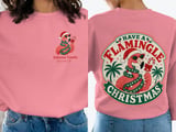 Personalized Flamingle Christmas Sweatshirt thumbnail 2