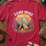 Camp More Worry Less Vintage Tee thumbnail 4