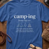 Camping Definition Humor Tee thumbnail 5